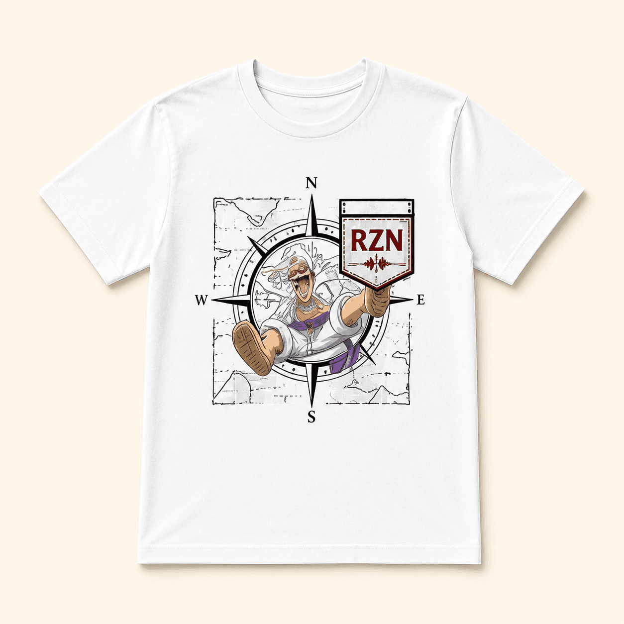 Pirate King Essential Pocket Tee — Threads by RZN Anime Event Drop