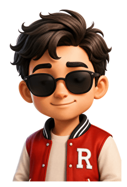 Riz wearing sunglasses, looking pleased